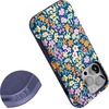 image:imageCasely iPhone 14 Pro Case  Full Bloom  Navy Floral  Bold Protective Design  Compatible with MagSafe