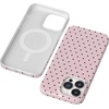 image:imageCasely iPhone 14 Pro Case  On the Dot  Pink amp Brown Polka Dot  Compatible with MagSafe  Classic Ultra Slim Design