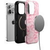 image:imageCasely iPhone 14 Pro Case  Sealed with a Kiss  Pink Lipstick  Bold Protective Design  Compatible with MagSafe
