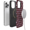 image:imageCasely iPhone 14 Pro Case  Spotted in SoHo  Burgundy Polka Dot  Bold Protective Design  Compatible with MagSafe