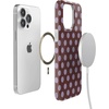 image:imageCasely iPhone 14 Pro Case  Spotted in SoHo  Burgundy Polka Dot  Compatible with MagSafe  Classic Ultra Slim Design