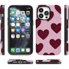 image:imageCasely iPhone 14 Pro Case  Whole Lotta Love  Plum Hearts  Bold Protective Design  MagSafe Compatible Design
