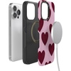 image:imageCasely iPhone 14 Pro Case  Whole Lotta Love  Plum Hearts  Bold Protective Design  MagSafe Compatible Design