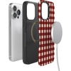 image:imageCasely iPhone 14 Pro Max Case  Checked Twice  Red Plaid  Bold Protective Design  MagSafe Compatible Design