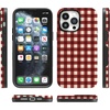 image:imageCasely iPhone 14 Pro Max Case  Checked Twice  Red Plaid  Bold Protective Design  MagSafe Compatible Design