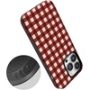 image:imageCasely iPhone 14 Pro Max Case  Checked Twice  Red Plaid  Bold Protective Design  MagSafe Compatible Design