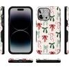 image:imageCasely iPhone 14 Pro Max Case  Festive Girlie  Holiday Bows  Bold Protective Design  MagSafe Compatible Design