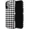 image:imageCasely iPhone 14 Pro Max Case  Harlequin Salem Diamond  Black and White  Bold Protective Design  MagSafe Compatible Design
