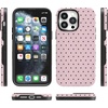 image:imageCasely iPhone 14 Pro Max Case  On the Dot  Pink amp Brown Polka Dot  Bold Protective Design  Compatible with MagSafe