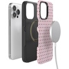 image:imageCasely iPhone 14 Pro Max Case  On the Dot  Pink amp Brown Polka Dot  Bold Protective Design  Compatible with MagSafe