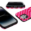 image:imageCasely iPhone 14 Pro Max Case  Vibe Check  Pink Checkerboard  Bold Protective Design  Compatible with MagSafe