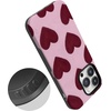 image:imageCasely iPhone 14 Pro Max Case  Whole Lotta Love  Plum Hearts  Bold Protective Design  MagSafe Compatible Design
