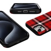 image:imageCasely iPhone 15 Case  As if  Red Plaid  Bold Protective Design  MagSafe Compatible Design