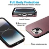 image:imageCasely iPhone 15 Case  Bordeaux Rose  Moody Monochrome  Bold Protective Design  Compatible with MagSafe