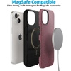 image:imageCasely iPhone 15 Case  Bordeaux Rose  Moody Monochrome  Bold Protective Design  Compatible with MagSafe