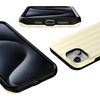 image:imageCasely iPhone 15 Case  Butter Yellow Stripes  Sunday Best  Bold Protective Design  Compatible with MagSafe