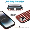 image:imageCasely iPhone 15 Case  Checked Twice  Red Plaid  Bold Protective Design  MagSafe Compatible Design