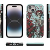image:imageCasely iPhone 15 Case  Forever Grateful  Grateful Dead Skeleton Floral  Bold Protective Design  Compatible with MagSafe
