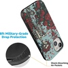 image:imageCasely iPhone 15 Case  Forever Grateful  Grateful Dead Skeleton Floral  Bold Protective Design  Compatible with MagSafe