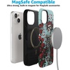 image:imageCasely iPhone 15 Case  Forever Grateful  Grateful Dead Skeleton Floral  Bold Protective Design  Compatible with MagSafe