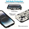 image:imageCasely iPhone 15 Case  Goth Girlie  Black Bows  Bold Protective Design  Compatible with MagSafe
