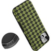 image:imageCasely iPhone 15 Case  Harlequin Wicked Diamond  Black and Green  Bold Protective Design  MagSafe Compatible Design