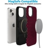 image:imageCasely iPhone 15 Case  Heart Noir  Tiny Hearts  Bold Protective Design  MagSafe Compatible Design