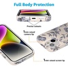 image:imageCasely iPhone 15 Case  Ink amp Iris  Vintage Floral  Compatible with MagSafe  Classic Ultra Slim Design