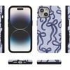 image:imageCasely iPhone 15 Case  Love Me Knot  Blue Bow  Bold Protective Design  MagSafe Compatible Design