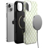 image:imageCasely iPhone 15 Case  Mint Lattice  Sunday Best  Bold Protective Design  Compatible with MagSafe