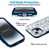 image:imageCasely iPhone 15 Case  Nantucket Cottage  Blue Hydrangea  Bold Protective Design  Compatible with MagSafe