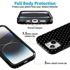 image:imageCasely iPhone 15 Case  On the Dot  Black Polka Dot  Bold Protective Design  Compatible with MagSafe