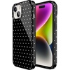 image:imageCasely iPhone 15 Case  On the Dot  Black Polka Dot  Compatible with MagSafe  Classic Ultra Slim Design