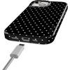 image:imageCasely iPhone 15 Case  On the Dot  Black Polka Dot  Compatible with MagSafe  Classic Ultra Slim Design