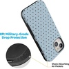 image:imageCasely iPhone 15 Case  On the Dot  Blue amp Brown Polka Dot  Bold Protective Design  Compatible with MagSafe