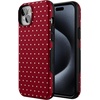 image:imageCasely iPhone 15 Case  On the Dot  Maroon Polka Dot  Bold Protective Design  MagSafe Compatible Design