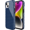 image:imageCasely iPhone 15 Case  On the Dot  Navy Polka Dot  Compatible with MagSafe  Classic Ultra Slim Design