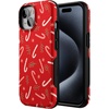 image:imageCasely iPhone 15 Case  Peppermint Kiss  Candy Cane  Bold Protective Design  MagSafe Compatible Design