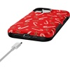 image:imageCasely iPhone 15 Case  Peppermint Kiss  Candy Cane  Bold Protective Design  MagSafe Compatible Design