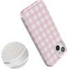 image:imageCasely iPhone 15 Case  Pink Plaid  Sunday Best  Compatible with MagSafe  Classic Ultra Slim Design