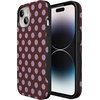 image:imageCasely iPhone 15 Case  Spotted in SoHo  Burgundy Polka Dot  Bold Protective Design  Compatible with MagSafe