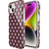 image:imageCasely iPhone 15 Case  Spotted in SoHo  Burgundy Polka Dot  Compatible with MagSafe  Classic Ultra Slim Design