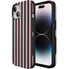 image:imageCasely iPhone 15 Case  Sunday in Brooklyn  Chocolate Blue Stripes  Bold Protective Design  Compatible with MagSafe