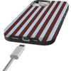 image:imageCasely iPhone 15 Case  Sunday in Brooklyn  Chocolate Blue Stripes  Bold Protective Design  Compatible with MagSafe