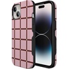 image:imageCasely iPhone 15 Case  Uptown Gridlock  Pink Checkerboard  Bold Protective Design  Compatible with MagSafe