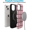 image:imageCasely iPhone 15 Case  Uptown Gridlock  Pink Checkerboard  Bold Protective Design  Compatible with MagSafe