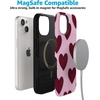 image:imageCasely iPhone 15 Case  Whole Lotta Love  Plum Hearts  Bold Protective Design  MagSafe Compatible Design