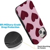 image:imageCasely iPhone 15 Case  Whole Lotta Love  Plum Hearts  Bold Protective Design  MagSafe Compatible Design