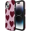 image:imageCasely iPhone 15 Case  Whole Lotta Love  Plum Hearts  Bold Protective Design  MagSafe Compatible Design