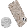 image:imageCasely iPhone 15 Case  Wild at Heart  Tiger  Compatible with MagSafe  Classic Ultra Thin DesignBeige Garden  Neutral Floral